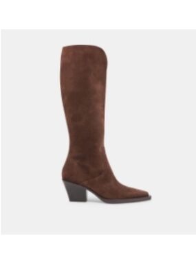 DOLCE VITA RAJ BOOTS DARK BROWN SUEDE